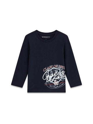 T-SHIRT BAMBINO - GUESS KIDS BLU - N6YI14 K3802