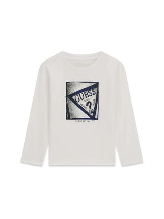 T-SHIRT BAMBINO - GUESS KIDS BIANCO - N6YI24 K3882