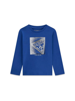T-SHIRT BAMBINO - GUESS KIDS BLU - N6YI24 K3882