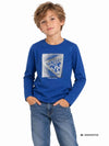 T-SHIRT BAMBINO - GUESS KIDS BLU - N6YI24 K3882 3