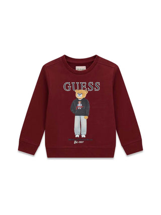 MAGLIA BAMBINO - GUESS KIDS BORDEAUX - N6YQ05 K4096