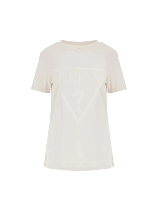 WOMEN'S T-SHIRT - GUESS ATHLEISURE WHITE - V2YI07 K8HM0