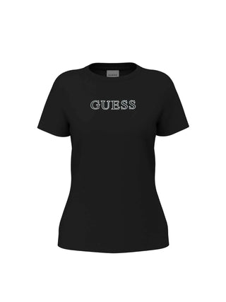 WOMEN'S T-SHIRT - GUESS ATHLEISURE BLACK - V3BI11 J1314 1