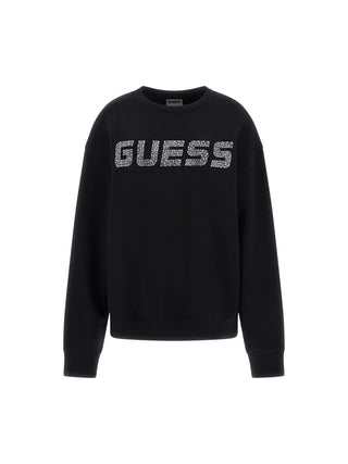 WOMEN'S SWEATSHIRT - GUESS ATHLEISURE BLACK - V4BQ15 K7UW2