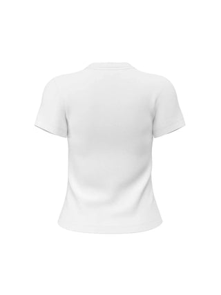 WOMEN'S T-SHIRT - GUESS ATHLEISURE WHITE - V4YI21 KCDH1 2