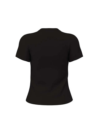 WOMEN'S T-SHIRT - GUESS ATHLEISURE BLACK-WHITE - V4YI21 KCDH1 2