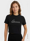 T-SHIRT DONNA - GUESS ATHLEISURE NERO - V6BI10 K6306 3