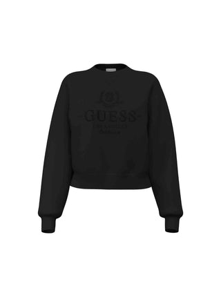 FELPA DONNA - GUESS ATHLEISURE NERO - V6BQ05 K6264 1