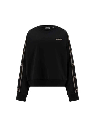 WOMEN'S SWEATSHIRT - GUESS ATHLEISURE BLACK - V6RQ96 KCX22