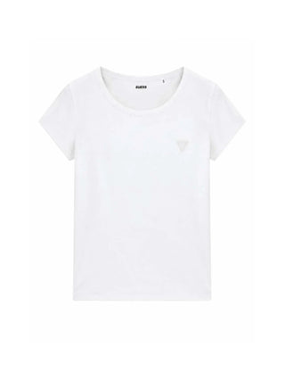 WOMEN'S T-SHIRT - GUESS ATHLEISURE WHITE - V6YI11 K4298