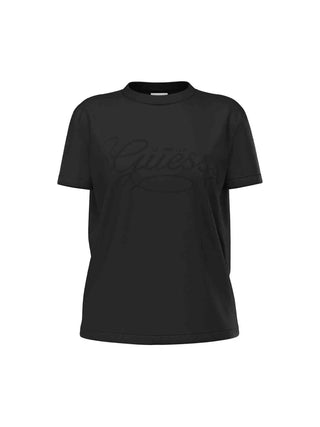 WOMEN'S T-SHIRT - GUESS ATHLEISURE BLACK - V6YI17 K4319 1