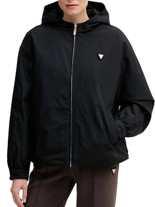 WOMEN'S JACKET - GUESS ATHLEISURE BLACK - V6YL11 W2871 1