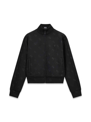 WOMEN'S SWEATSHIRT - GUESS ATHLEISURE BLACK - V6YQ12 K4297