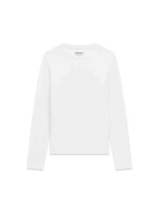 WOMEN'S T-SHIRT - GUESS JEANS WHITE - W4YI22 J1314