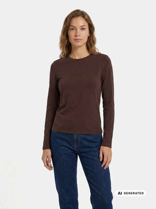T-SHIRT DONNA - GUESS JEANS CAFFE - W4YI22 J1314 2