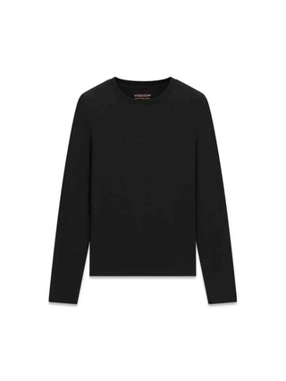 WOMEN'S T-SHIRT - GUESS JEANS BLACK - W4YI22 J1314