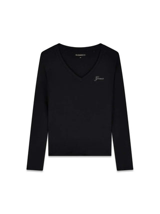 T-SHIRT DONNA - GUESS APPAREL NERO - W6BI56 K6890 1