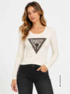 T-SHIRT DONNA - GUESS APPAREL BIANCO - W6BI57 K7387 3