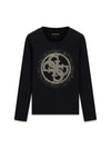 T-SHIRT DONNA - GUESS APPAREL NERO - W6BI58 K7388 1