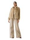 WOMEN'S JACKET - GUESS APPAREL BEIGE - W6BL12 W3745 4