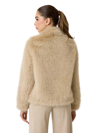 WOMEN'S JACKET - GUESS APPAREL BEIGE - W6BL12 W3745 5