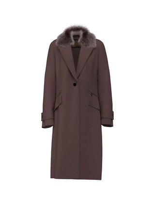 WOMEN'S JACKET - GUESS APPAREL BROWN - W6BL43 W4095