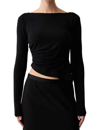 T-SHIRT DONNA - GUESS APPAREL NERO - W6BP25 K6281 1
