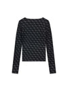T-SHIRT DONNA - GUESS APPAREL NERO - W6BP26 K6284 2