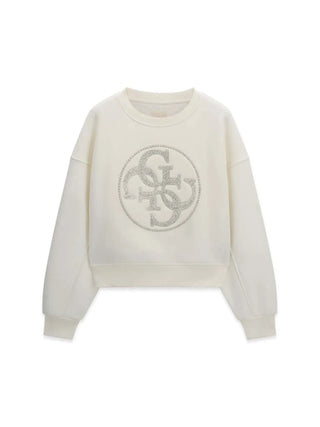 FELPA DONNA - GUESS APPAREL BIANCO - W6BQ13 K6059 1
