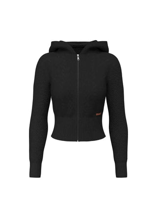 CARDIGAN DONNA - GUESS JEANS NERO - W6BR13 Z1256 1