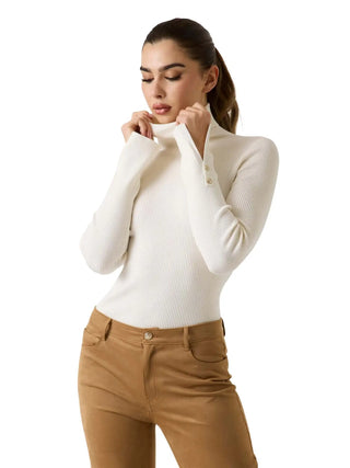 MAGLIA DONNA - GUESS APPAREL BIANCO - W6BR29 Z1417 2