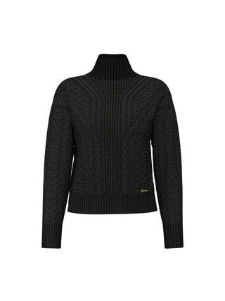 MAGLIA DONNA - GUESS APPAREL NERO - W6BR45 Z1444 1