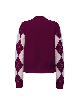 MAGLIA DONNA - GUESS APPAREL BORDEAUX - W6BR48 Z1447 2