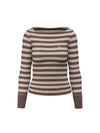 MAGLIA DONNA - GUESS JEANS MARRONE - W6BR66 Z1616 1