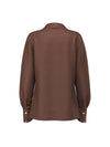 WOMEN'S SHIRT - GUESS APPAREL BROWN - W6YH23 W2946 2