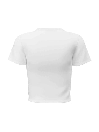 T-SHIRT DONNA - GUESS JEANS BIANCO - W6YI05 K3640 2