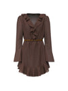 WOMEN'S DRESS - GUESS APPAREL BROWN - W6YK35 W2959 1
