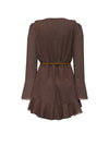 WOMEN'S DRESS - GUESS APPAREL BROWN - W6YK35 W2959 2