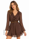 WOMEN'S DRESS - GUESS APPAREL BROWN - W6YK35 W2959 3