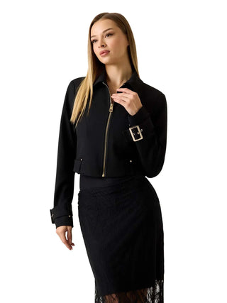 GIUBBOTTO DONNA - GUESS APPAREL NERO - W6YL21 K4327 3