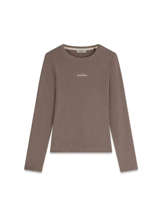 WOMEN'S T-SHIRT - GUESS JEANS TAUPE - W6YP14 K3821