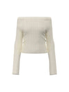 WOMEN'S SWEATER - GUESS JEANS WHITE - W6YR07 Z0863 1