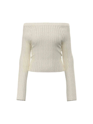 WOMEN'S SWEATER - GUESS JEANS WHITE - W6YR07 Z0863