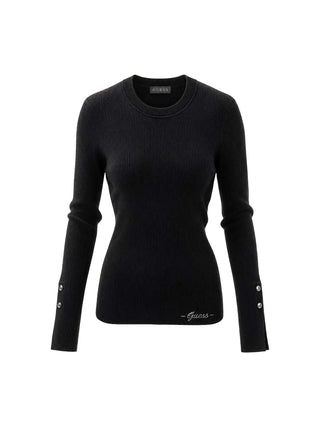 WOMEN'S SWEATER - GUESS APPAREL BLACK - W6YR09 Z0948