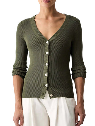 WOMEN'S CARDIGAN - GUESS APPAREL GREEN - W6YR11 Z0950