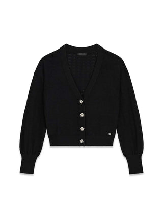 WOMEN'S CARDIGAN - GUESS APPAREL BLACK - W6YR14 Z0955