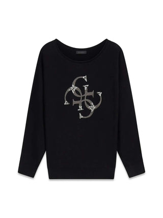 WOMEN'S SWEATER - GUESS APPAREL BLACK - W6YR27 Z0975