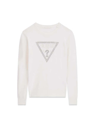 WOMEN'S SWEATER - GUESS APPAREL CREAM - W6YR28 Z0976