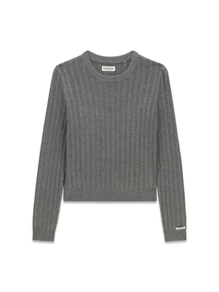 WOMEN'S SWEATER - GUESS JEANS GREY - W6YR41 Z1102