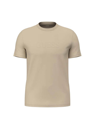 MEN'S T-SHIRT - GUESS ATHLEISURE BEIGE-WHITE - Z6YI17 K4968